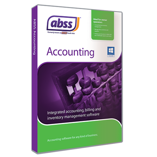 ABSS (Formerly known as MYOB) Accounting Version 25 (Single User)